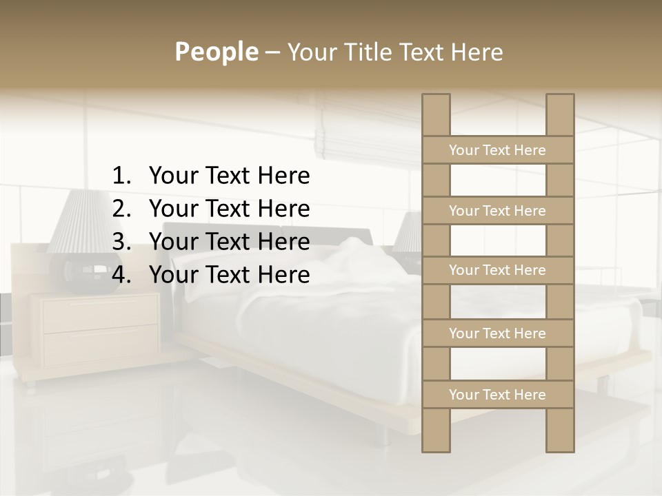 Beds Lights Morning PowerPoint Template