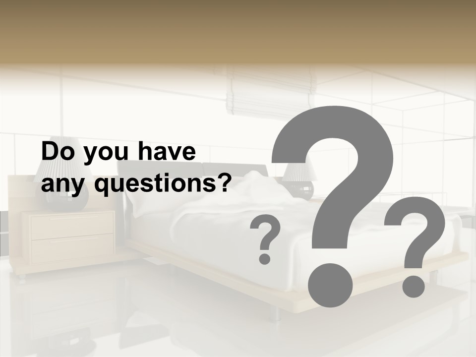 Beds Lights Morning PowerPoint Template