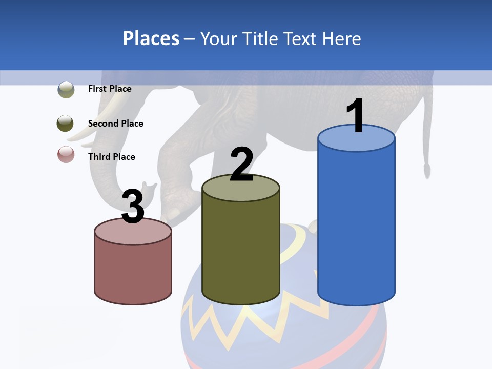 Standing Animal Pachyderm PowerPoint Template