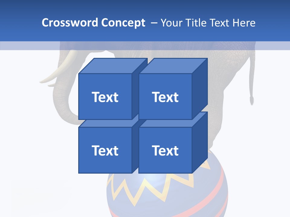 Standing Animal Pachyderm PowerPoint Template