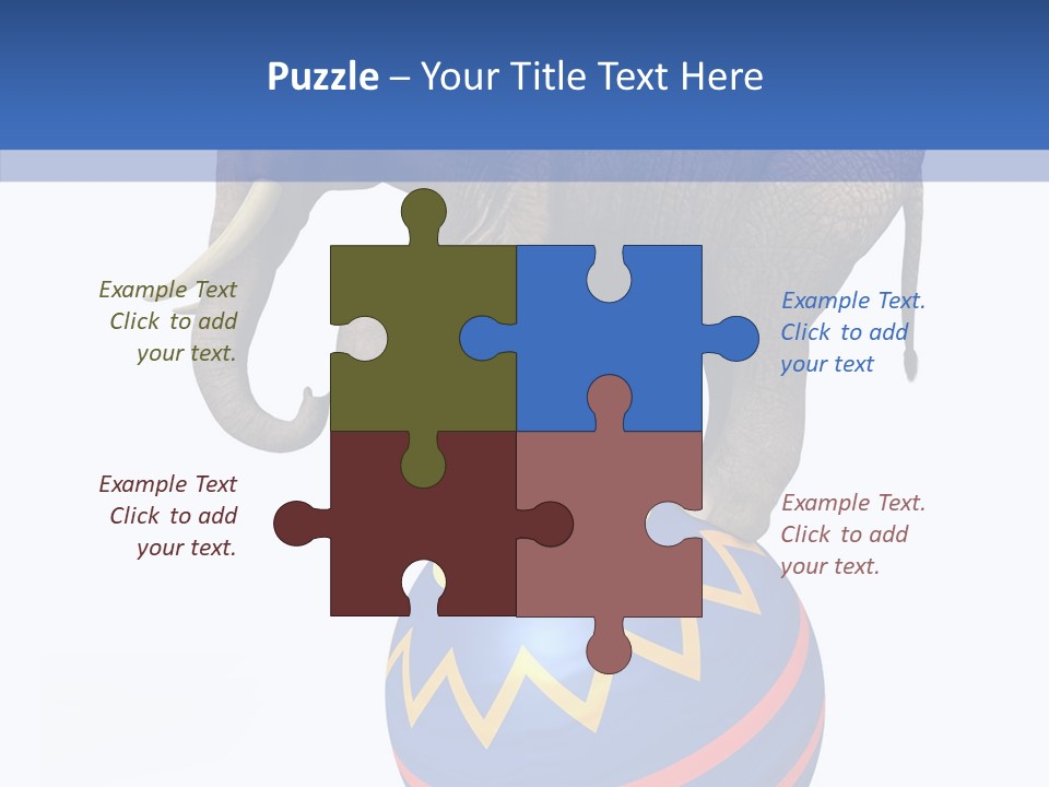 Standing Animal Pachyderm PowerPoint Template