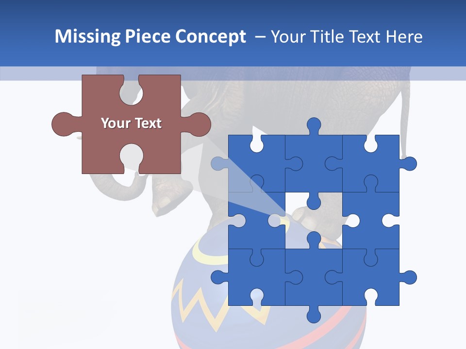 Standing Animal Pachyderm PowerPoint Template