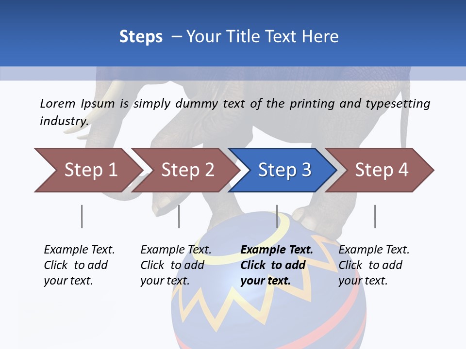 Standing Animal Pachyderm PowerPoint Template