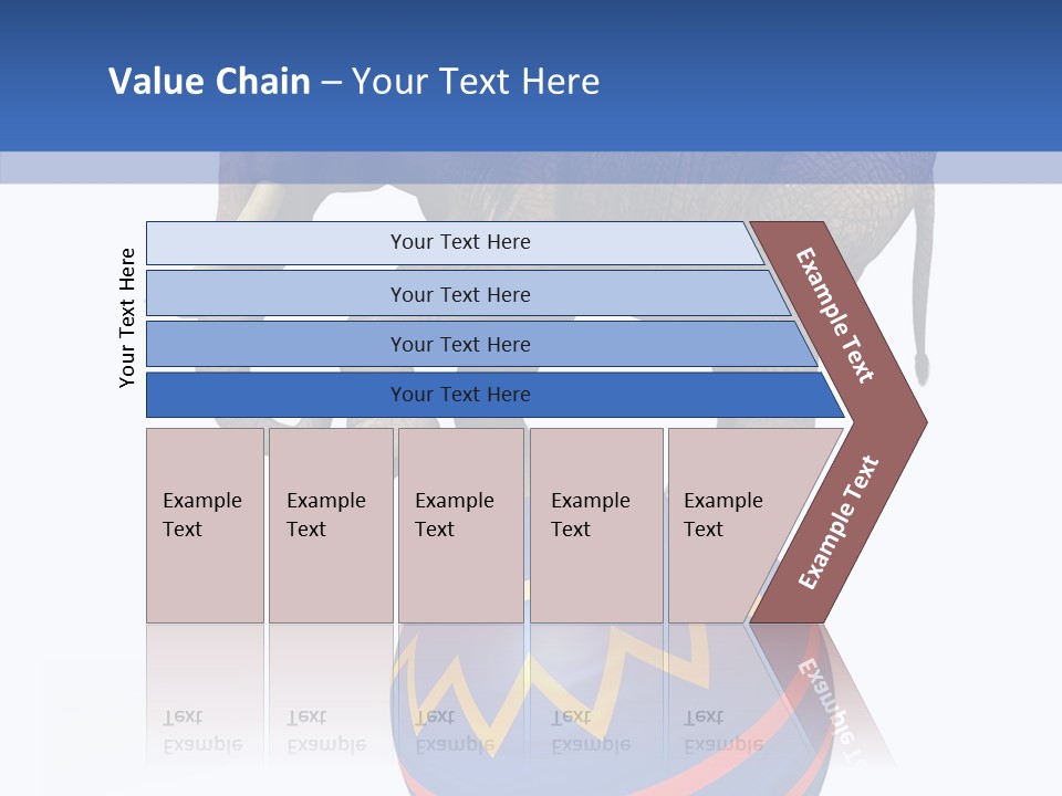 Standing Animal Pachyderm PowerPoint Template