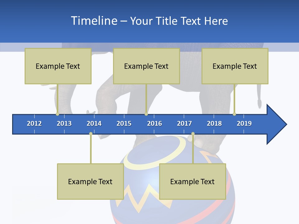 Standing Animal Pachyderm PowerPoint Template