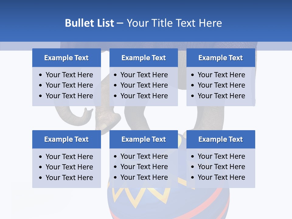Standing Animal Pachyderm PowerPoint Template