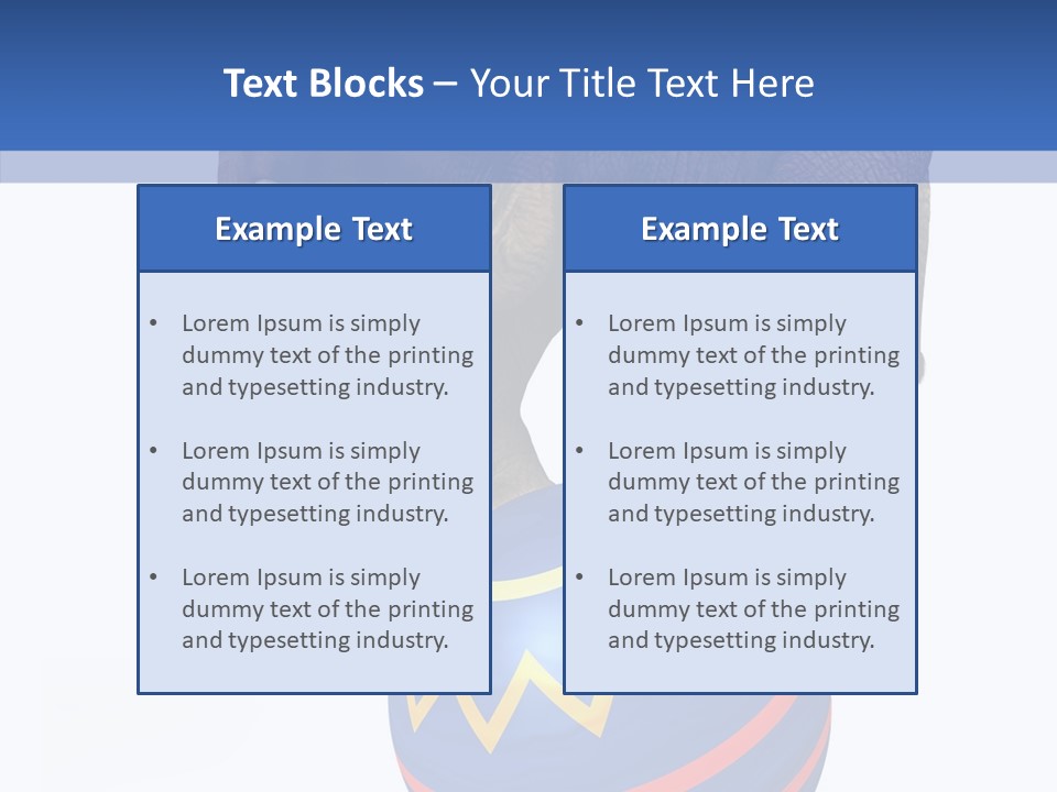 Standing Animal Pachyderm PowerPoint Template
