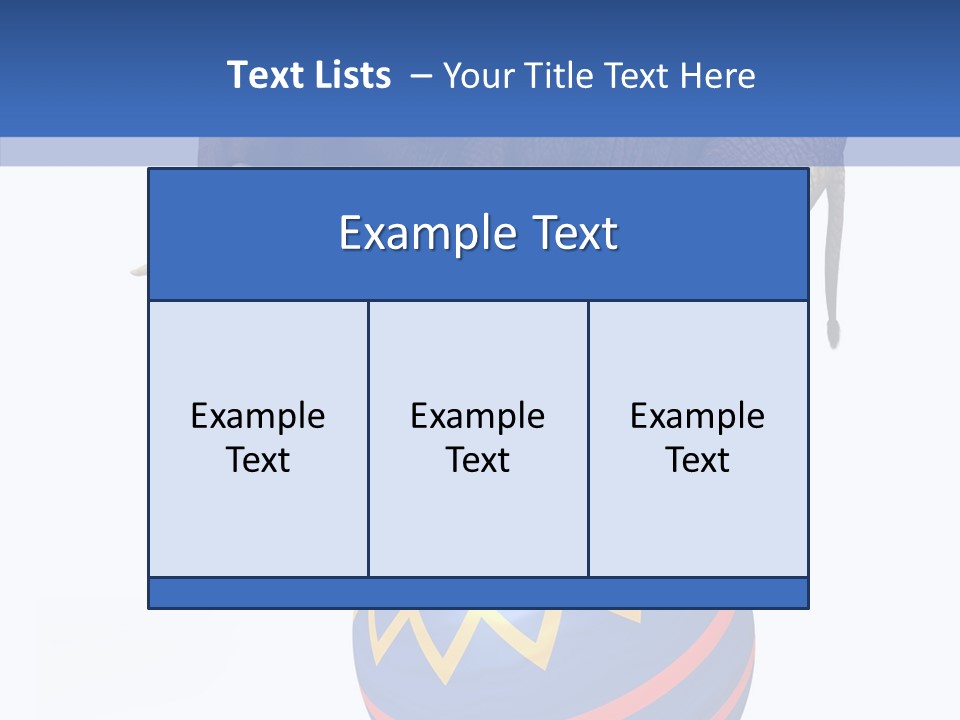 Standing Animal Pachyderm PowerPoint Template