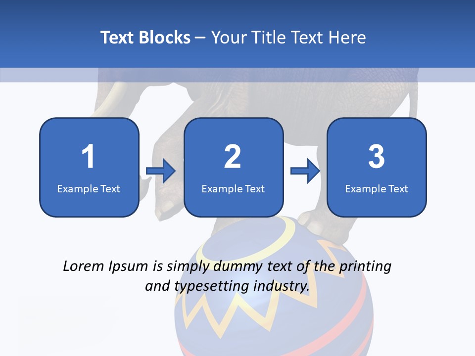 Standing Animal Pachyderm PowerPoint Template