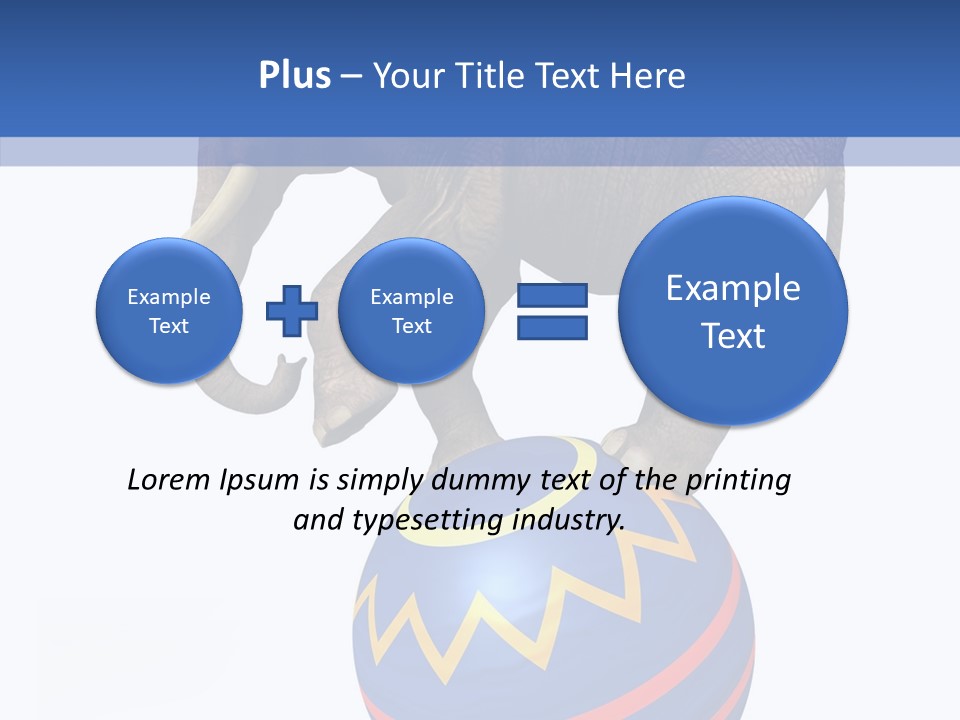 Standing Animal Pachyderm PowerPoint Template