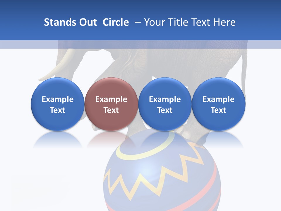 Standing Animal Pachyderm PowerPoint Template