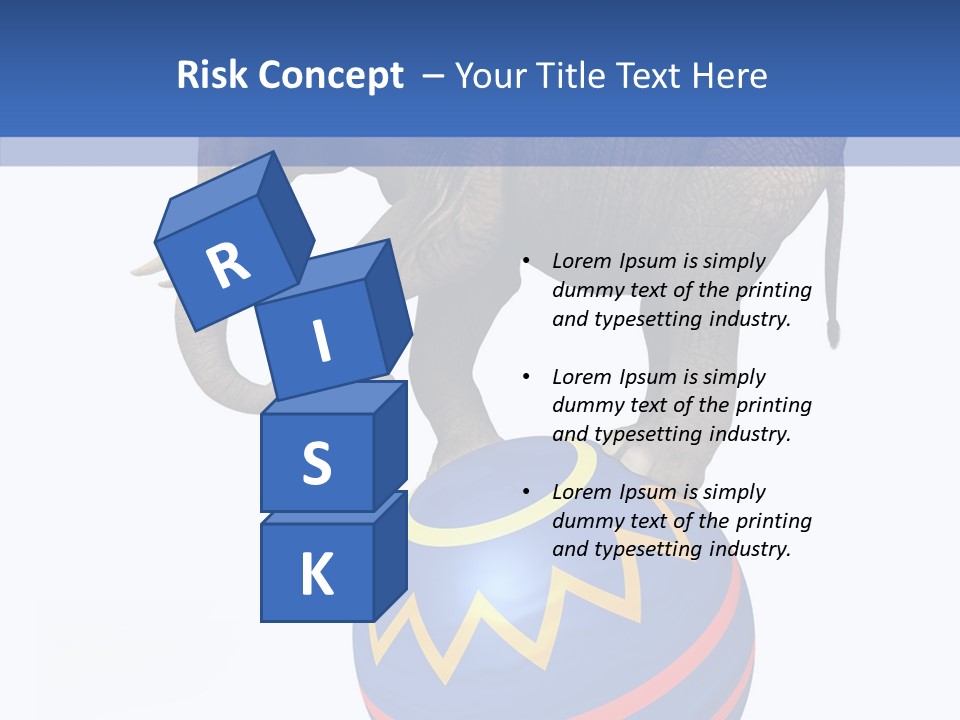 Standing Animal Pachyderm PowerPoint Template