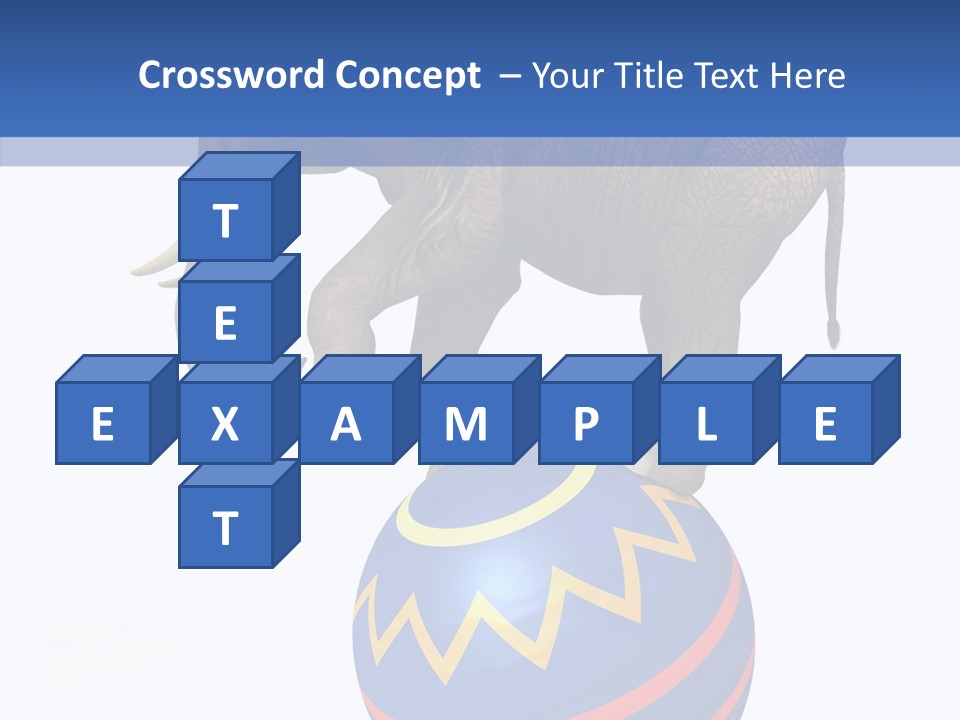 Standing Animal Pachyderm PowerPoint Template