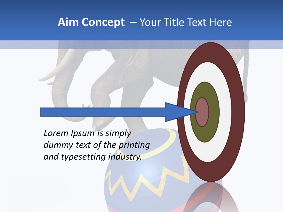 Standing Animal Pachyderm PowerPoint Template