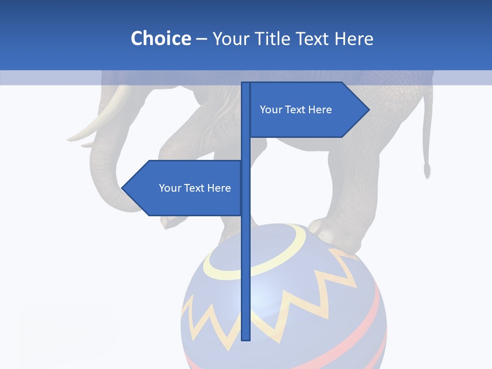 Standing Animal Pachyderm PowerPoint Template