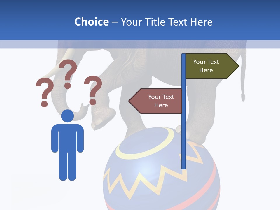 Standing Animal Pachyderm PowerPoint Template