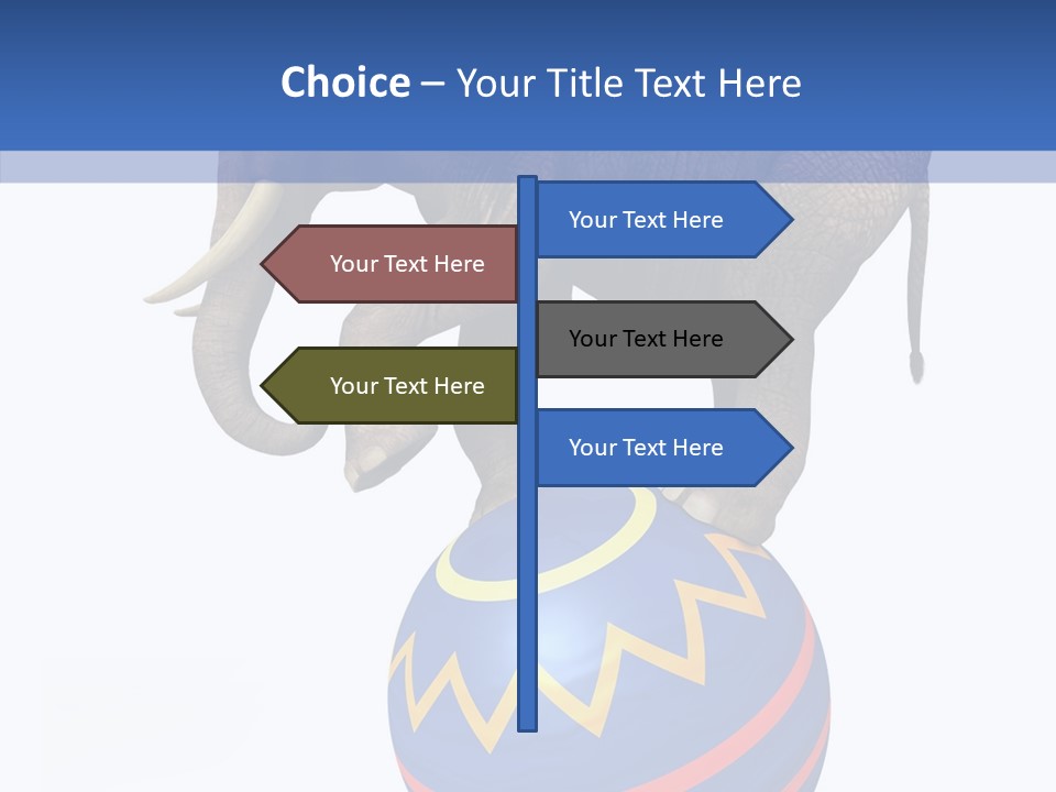 Standing Animal Pachyderm PowerPoint Template