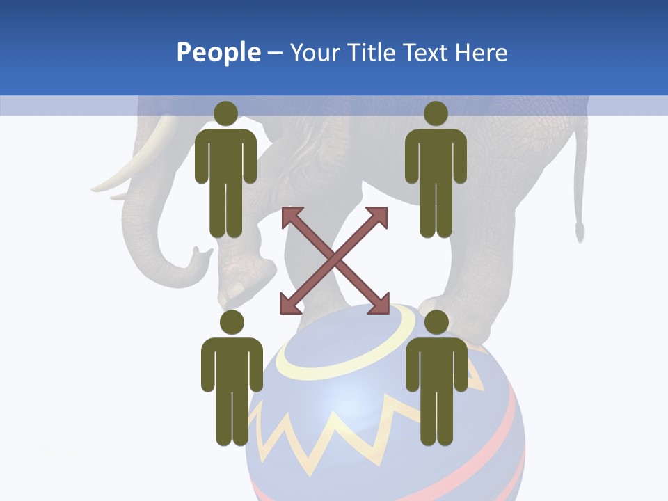 Standing Animal Pachyderm PowerPoint Template