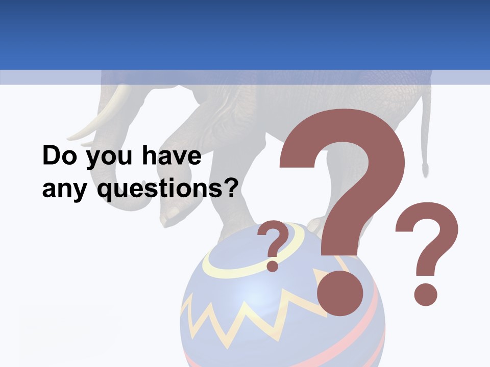 Standing Animal Pachyderm PowerPoint Template