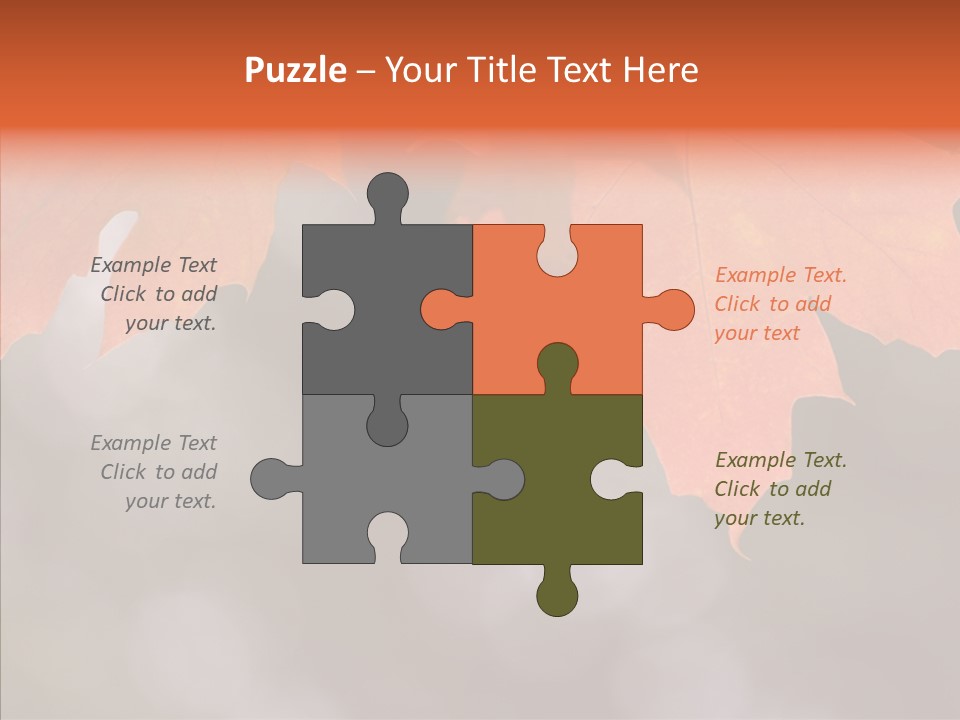 Autumn Light Nature PowerPoint Template