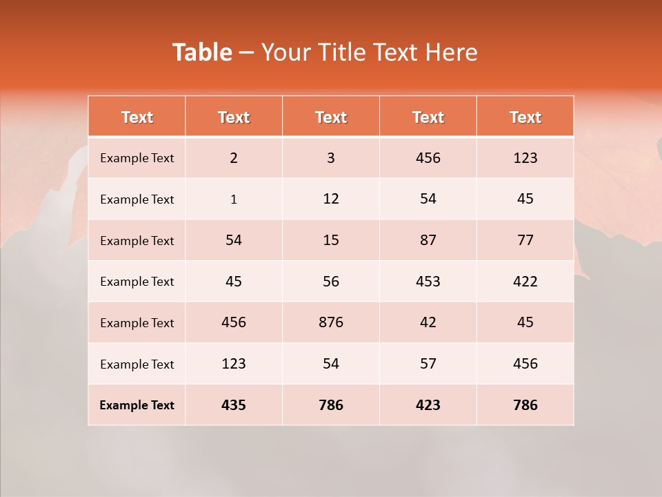 Autumn Light Nature PowerPoint Template