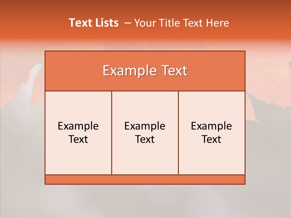 Autumn Light Nature PowerPoint Template