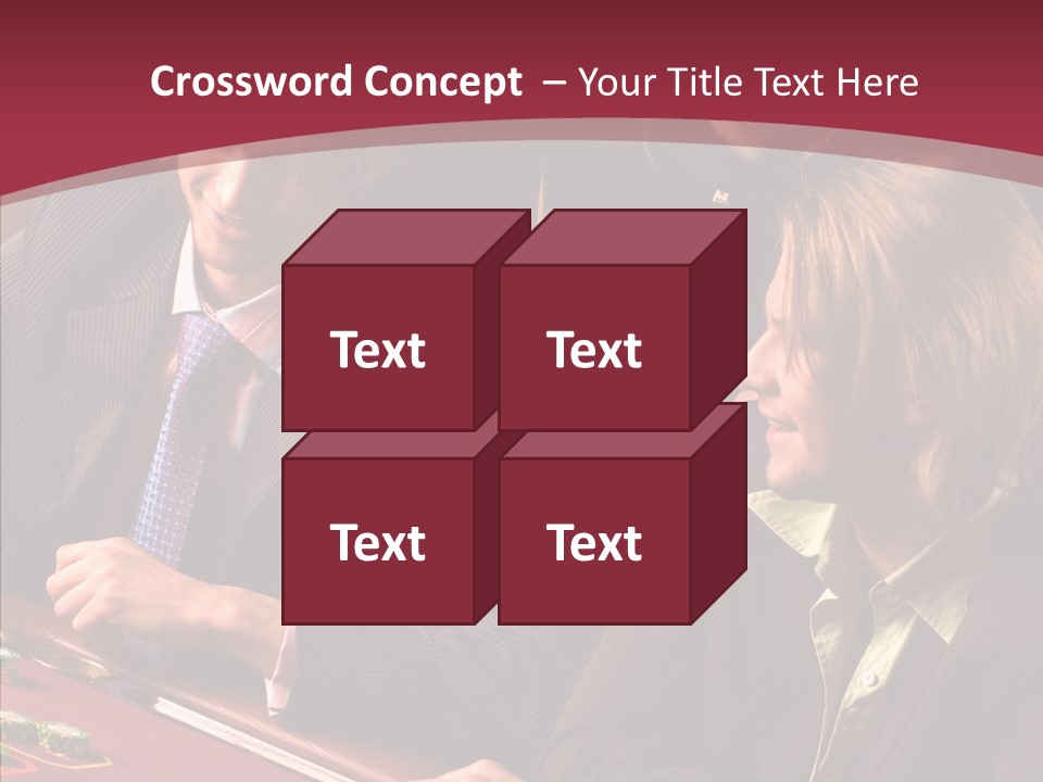 Night Women Croupiers PowerPoint Template