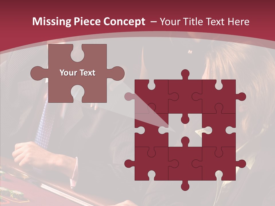 Night Women Croupiers PowerPoint Template