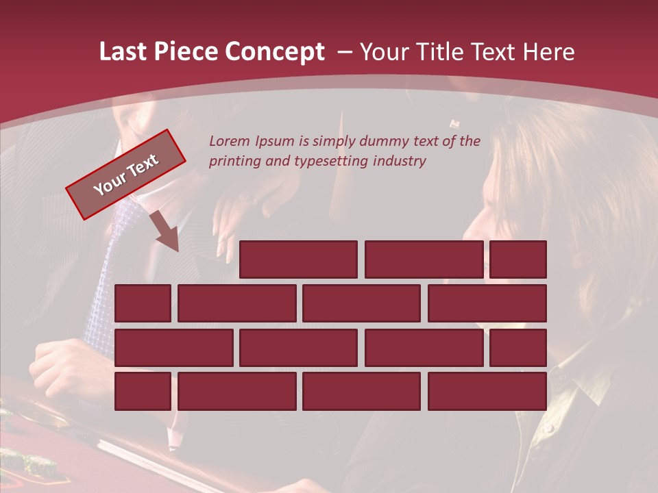 Night Women Croupiers PowerPoint Template