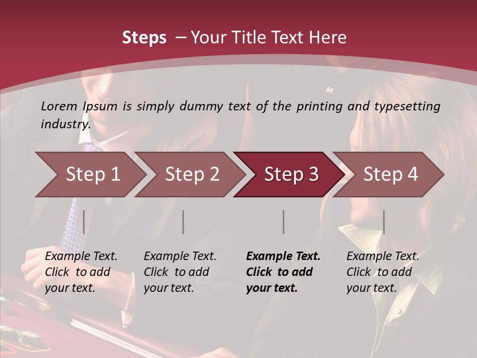 Night Women Croupiers PowerPoint Template