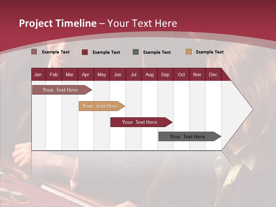 Night Women Croupiers PowerPoint Template