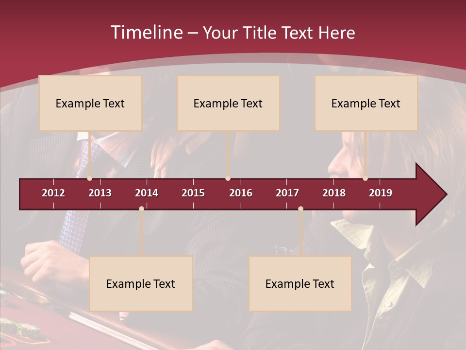 Night Women Croupiers PowerPoint Template