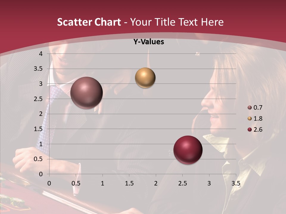 Night Women Croupiers PowerPoint Template