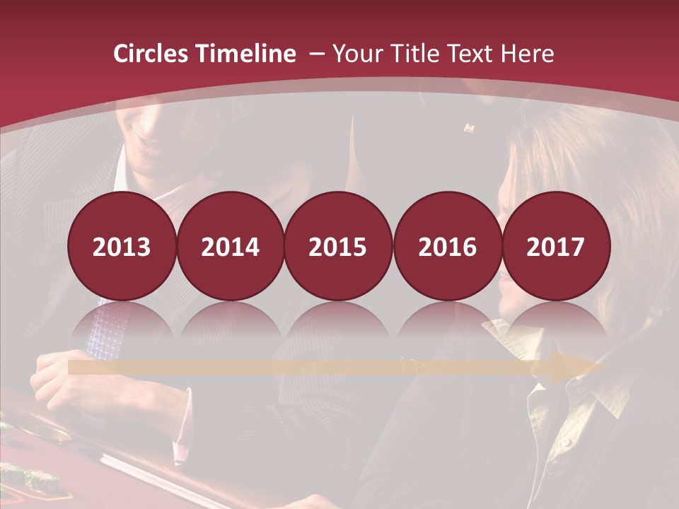 Night Women Croupiers PowerPoint Template