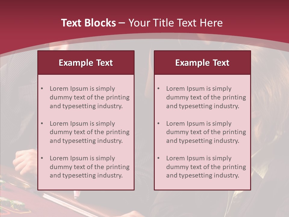 Night Women Croupiers PowerPoint Template
