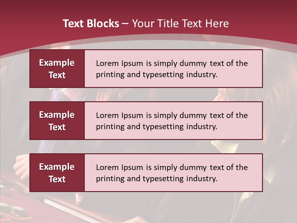 Night Women Croupiers PowerPoint Template