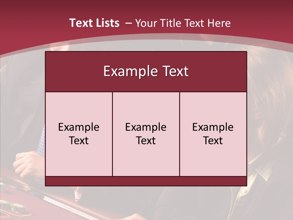 Night Women Croupiers PowerPoint Template