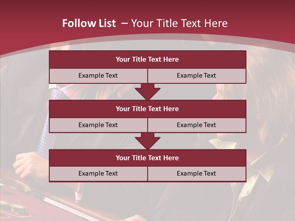 Night Women Croupiers PowerPoint Template