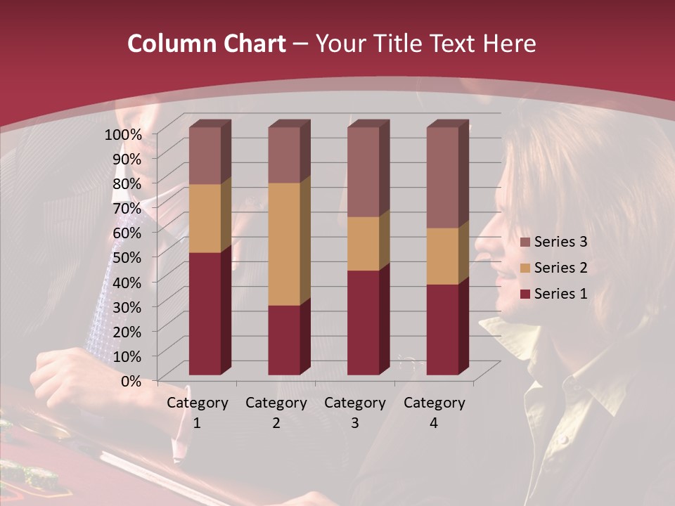 Night Women Croupiers PowerPoint Template