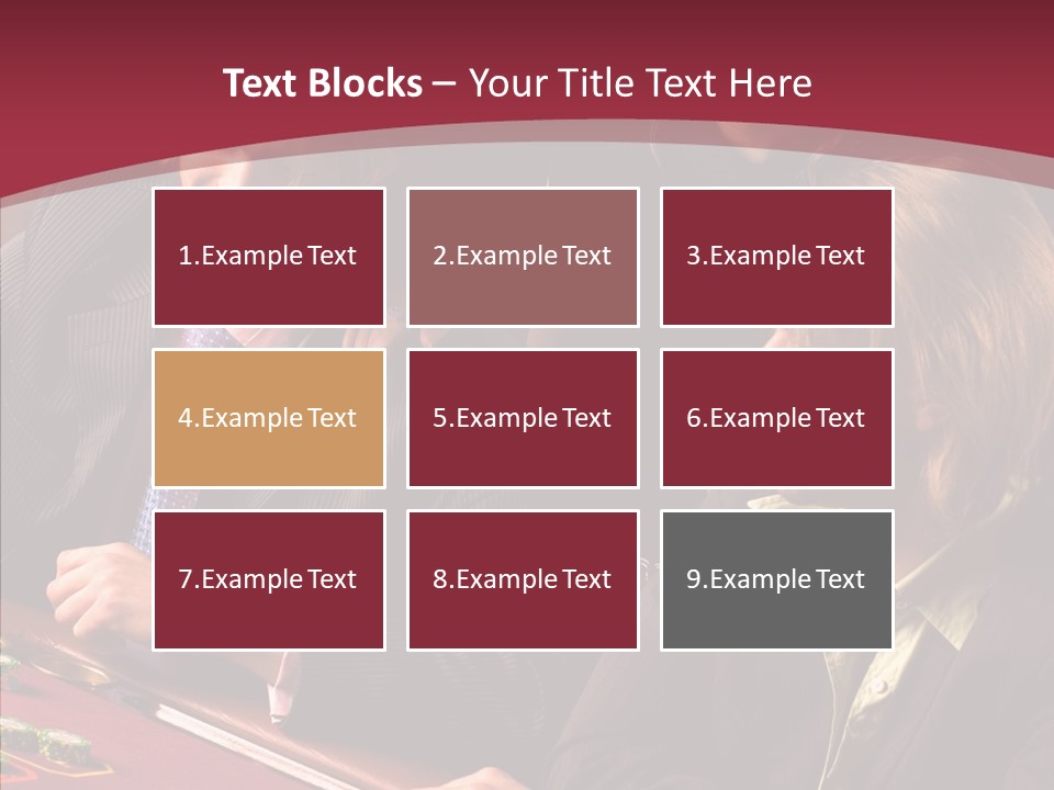 Night Women Croupiers PowerPoint Template