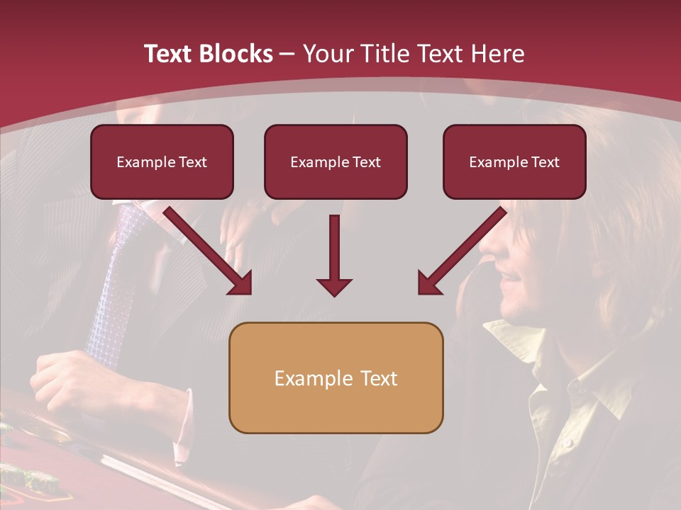 Night Women Croupiers PowerPoint Template