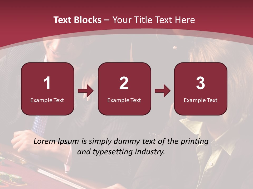 Night Women Croupiers PowerPoint Template