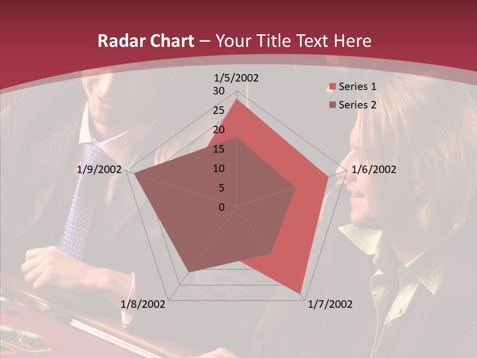 Night Women Croupiers PowerPoint Template