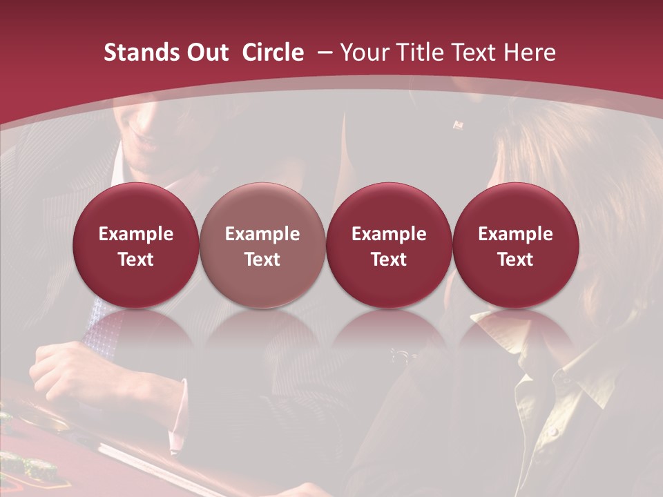 Night Women Croupiers PowerPoint Template