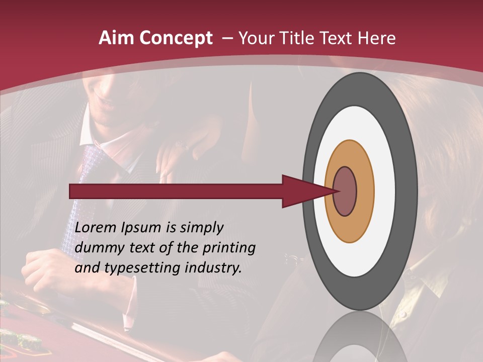 Night Women Croupiers PowerPoint Template