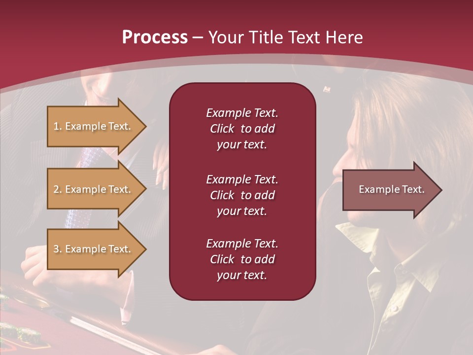 Night Women Croupiers PowerPoint Template