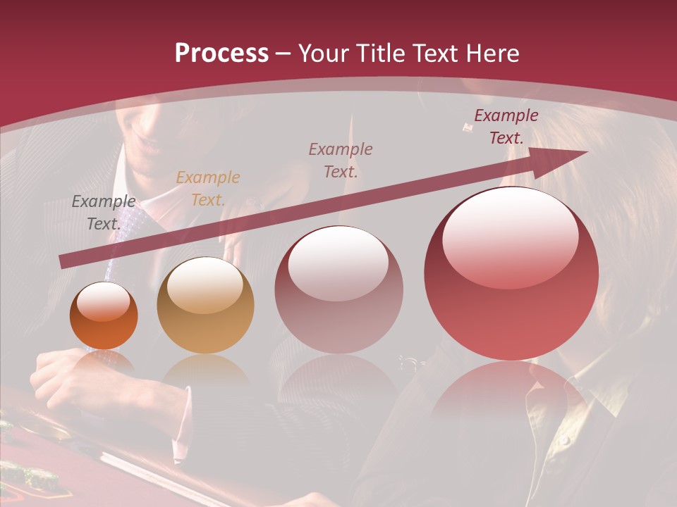 Night Women Croupiers PowerPoint Template