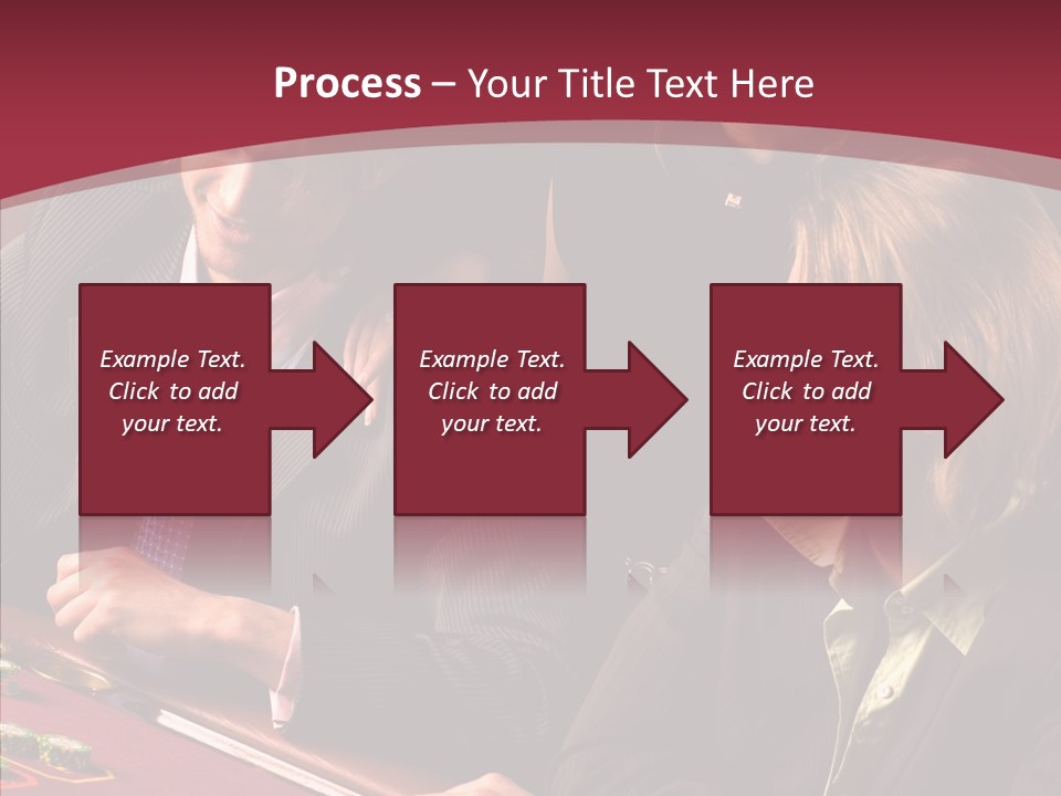 Night Women Croupiers PowerPoint Template