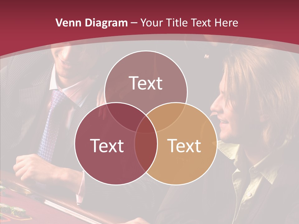 Night Women Croupiers PowerPoint Template