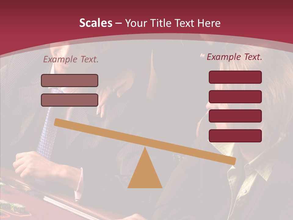 Night Women Croupiers PowerPoint Template